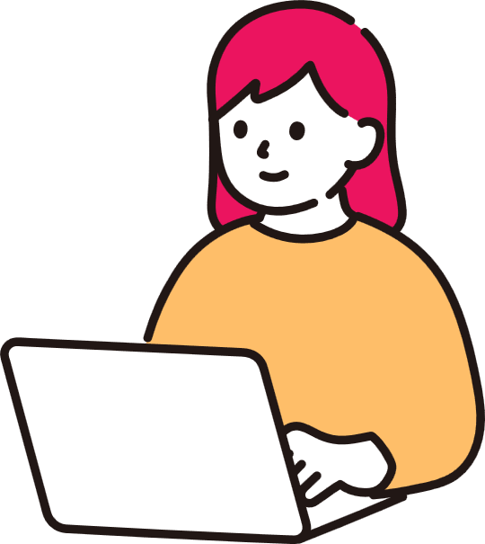 クラファンの文章を作成する女性